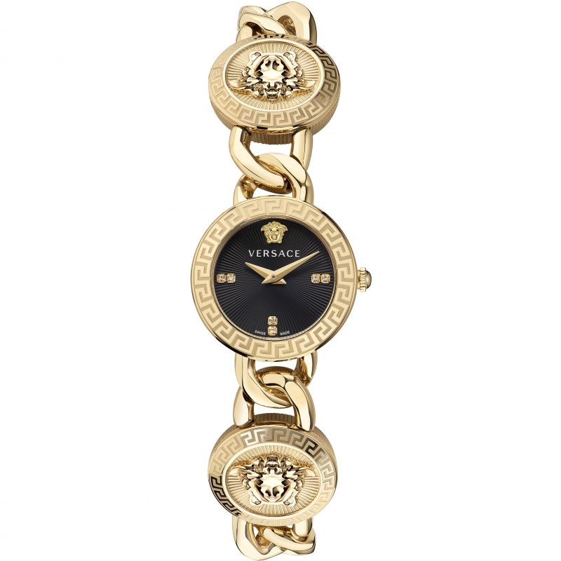 Versace Women's 26mm Stud Icon Bracelet Watch - Black Dial