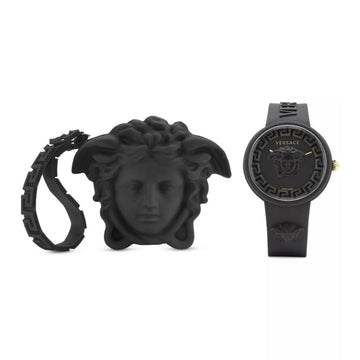 Versace Medusa Women's 39mm Quartz Silicone Strap Watch