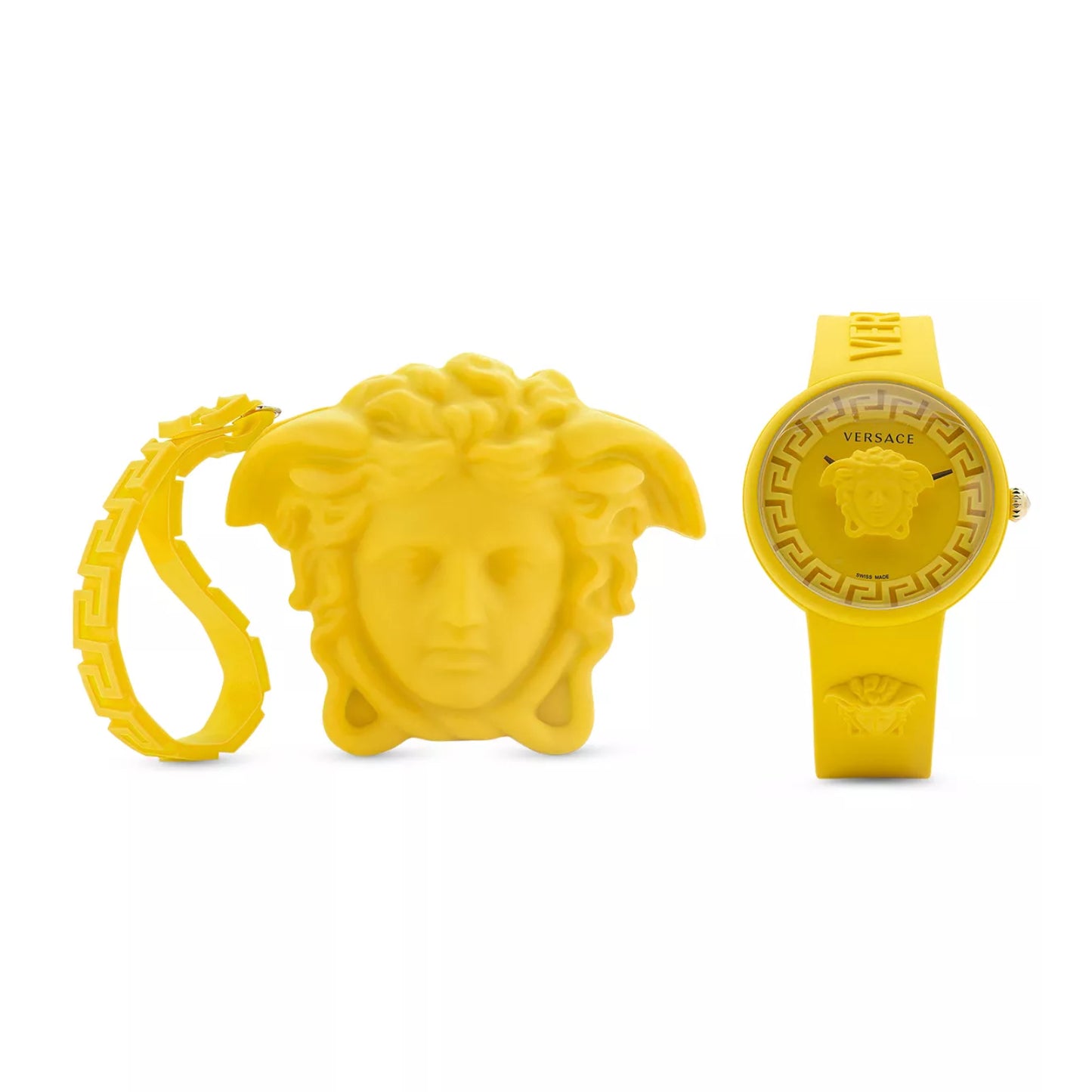 Versace Medusa Women's 39mm Quartz Silicone Strap Watch