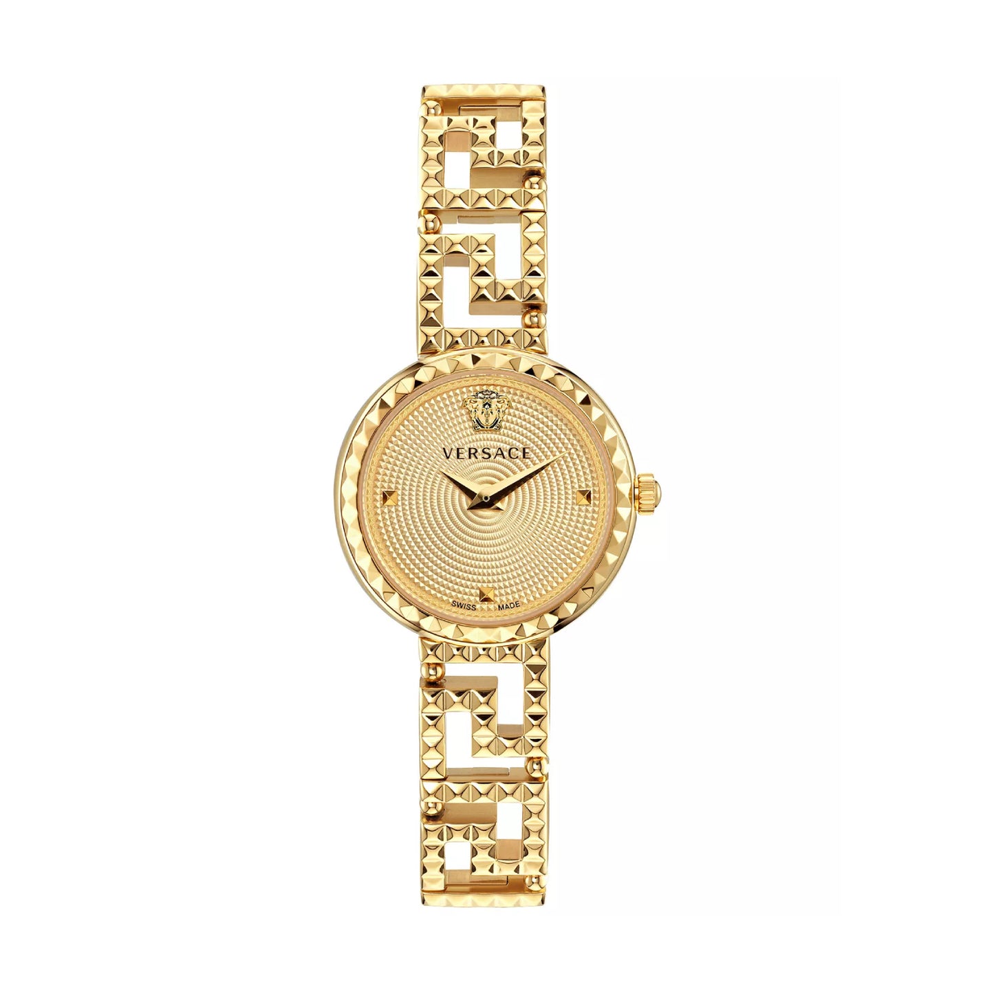 Versace Greca Goddess Women's 28mm Swiss Bracelet Watch - Gold