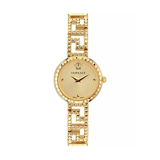 Reloj de pulsera suizo Versace Greca Goddess para mujer de 28 mm - Dorado