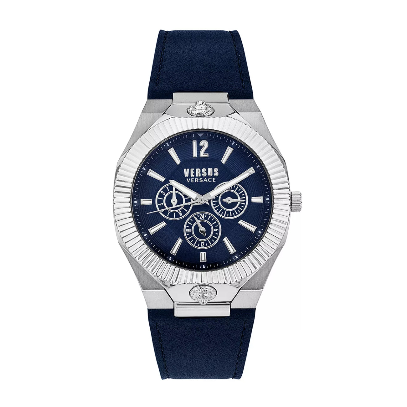 Reloj multifunción con correa de 42 mm para hombre Versus Versace Echo Park - Azul