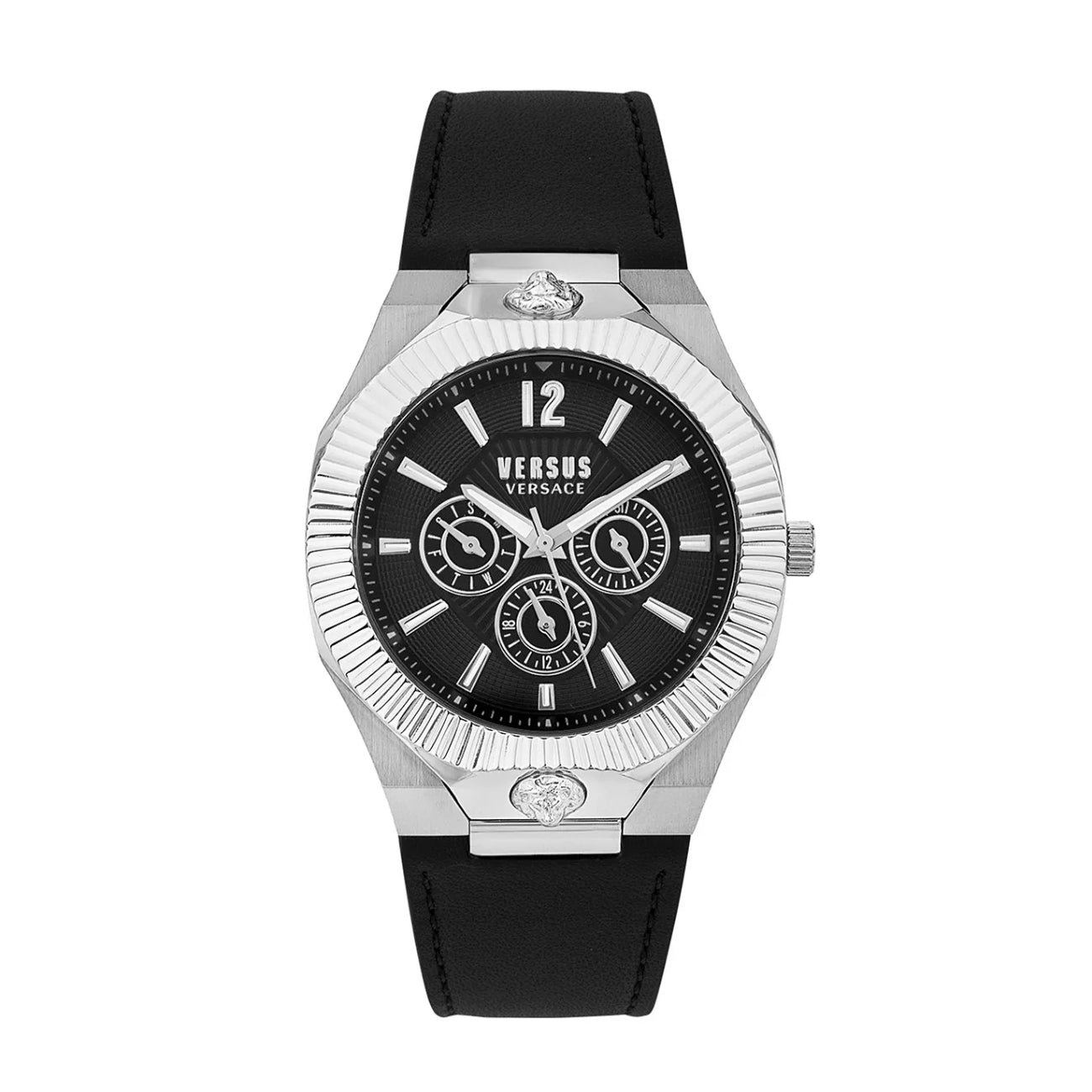 Reloj multifunción con correa de 42 mm para hombre Versus Versace Echo Park - Negro