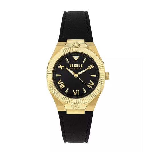 Versus Versace Echo Park Women's 36mm Three-Hand Strap Watch - Black