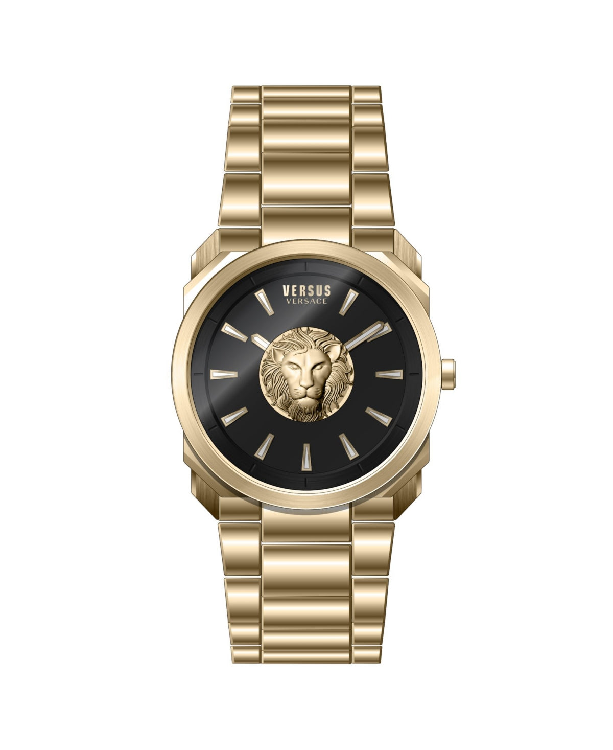 Reloj Versus Versace 902 para hombre, pulsera de oro de 40 mm, esfera negra