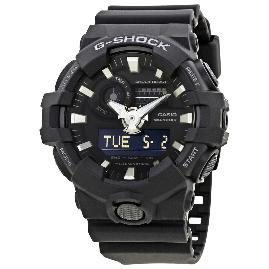 Reloj analógico digital Casio G-Shock de 53 mm para hombre, color negro