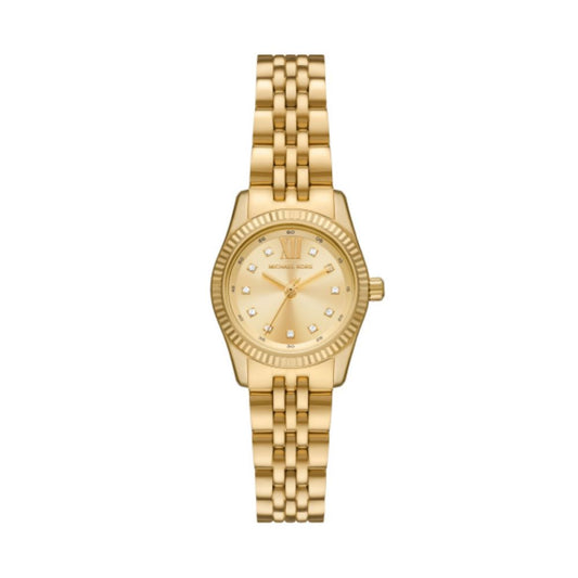 Reloj de pulsera de cuarzo Micheal Kors Petite Lexington para mujer, 26 mm, dorado