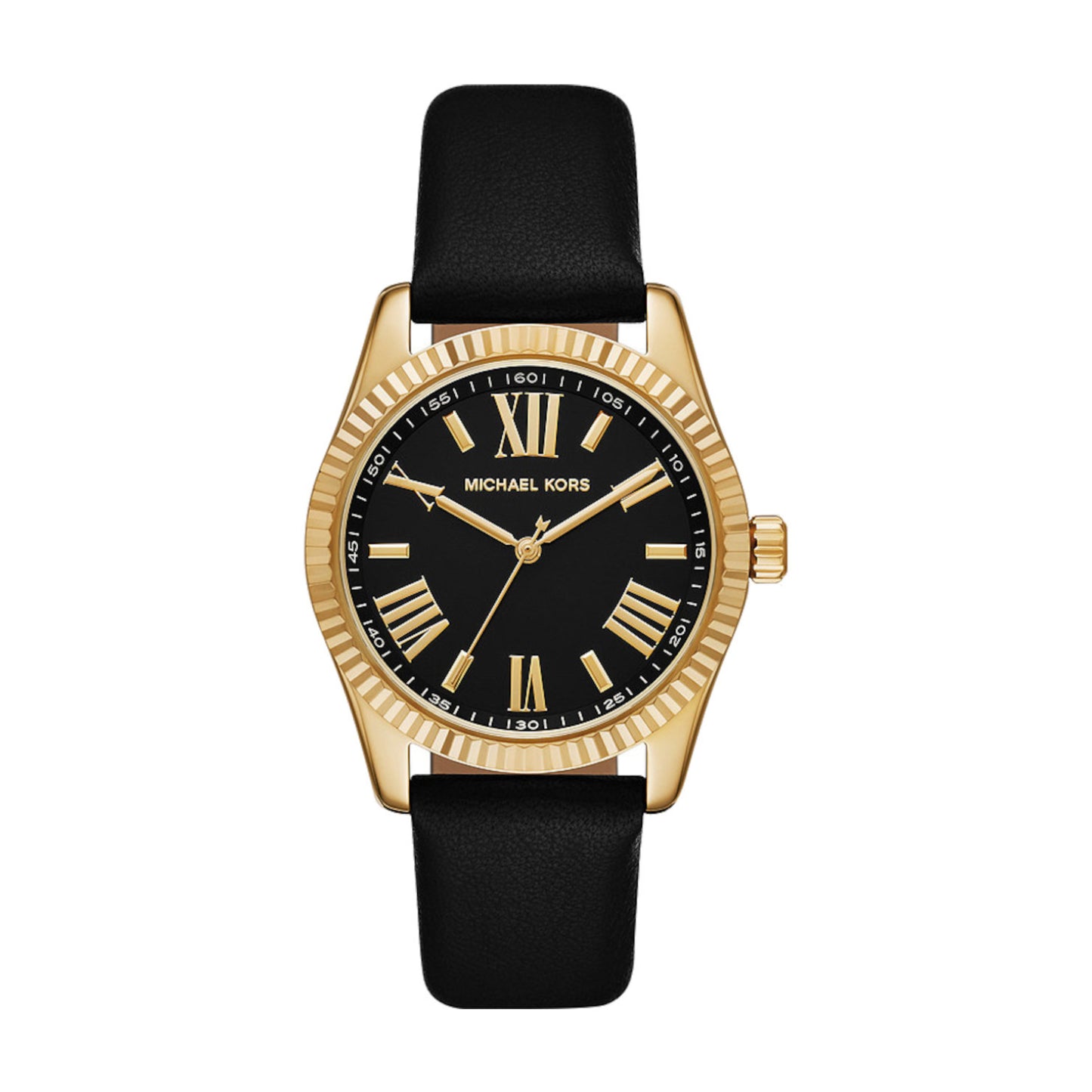 Micheal Kors Lexington Women's 38mm Quartz Strap Watch - Black