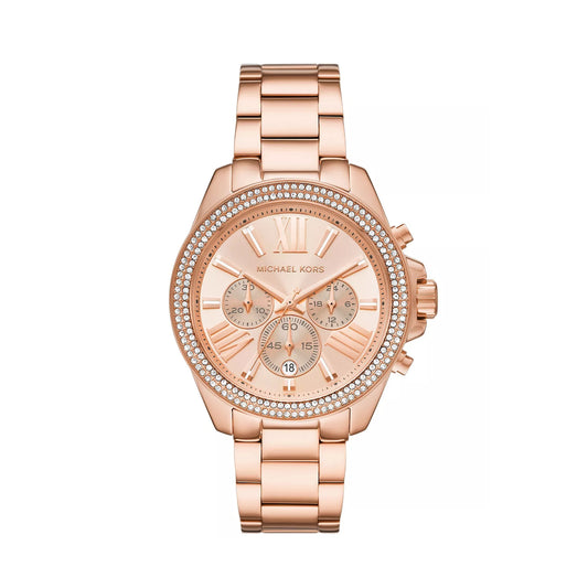 Michael Kors Women's Wren Chronograph Watch - Rose Gold