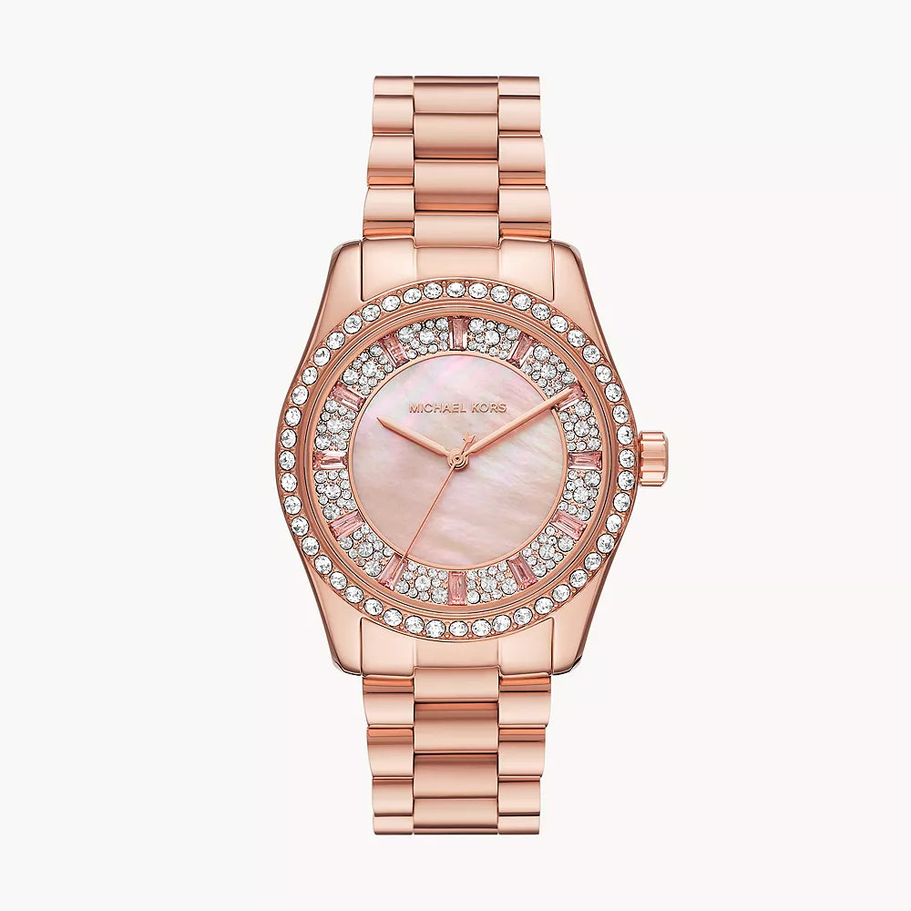 Michael Kors Lexington Women's 38mm Three-Hand Bracelet Watch - Rose Gold