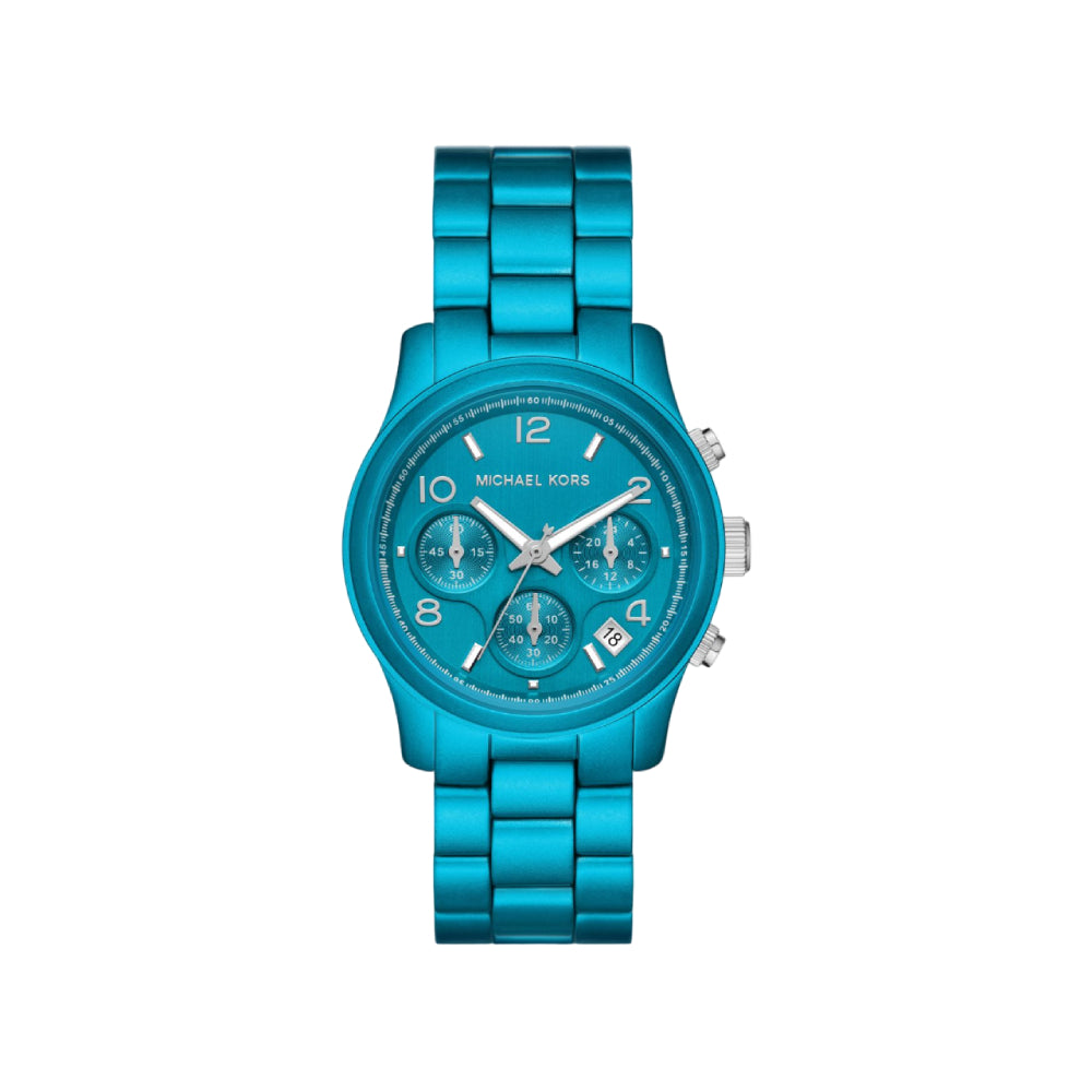 Reloj de pulsera Runway de edición limitada de Michael Kors para mujer de 38 mm, color azul