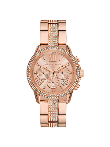 Michael Kors Brynn Women's 40 mm Analog  Chronograph Bracelet Watch - Rose Gold