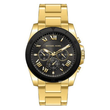 Michael Kors Alek Women's 44 mm Analog  Chronograph Bracelet Watch - Black/Gold
