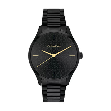 Reloj unisex Calvin Klein Iconic de acero inoxidable y cuarzo de 35 mm con pulsera en color negro