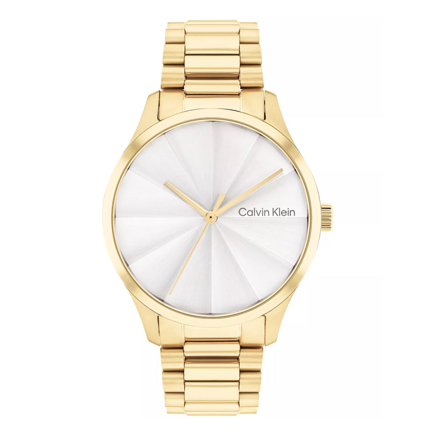 Reloj unisex Calvin Klein Iconic de cuarzo y acero inoxidable de 35 mm con esfera blanca