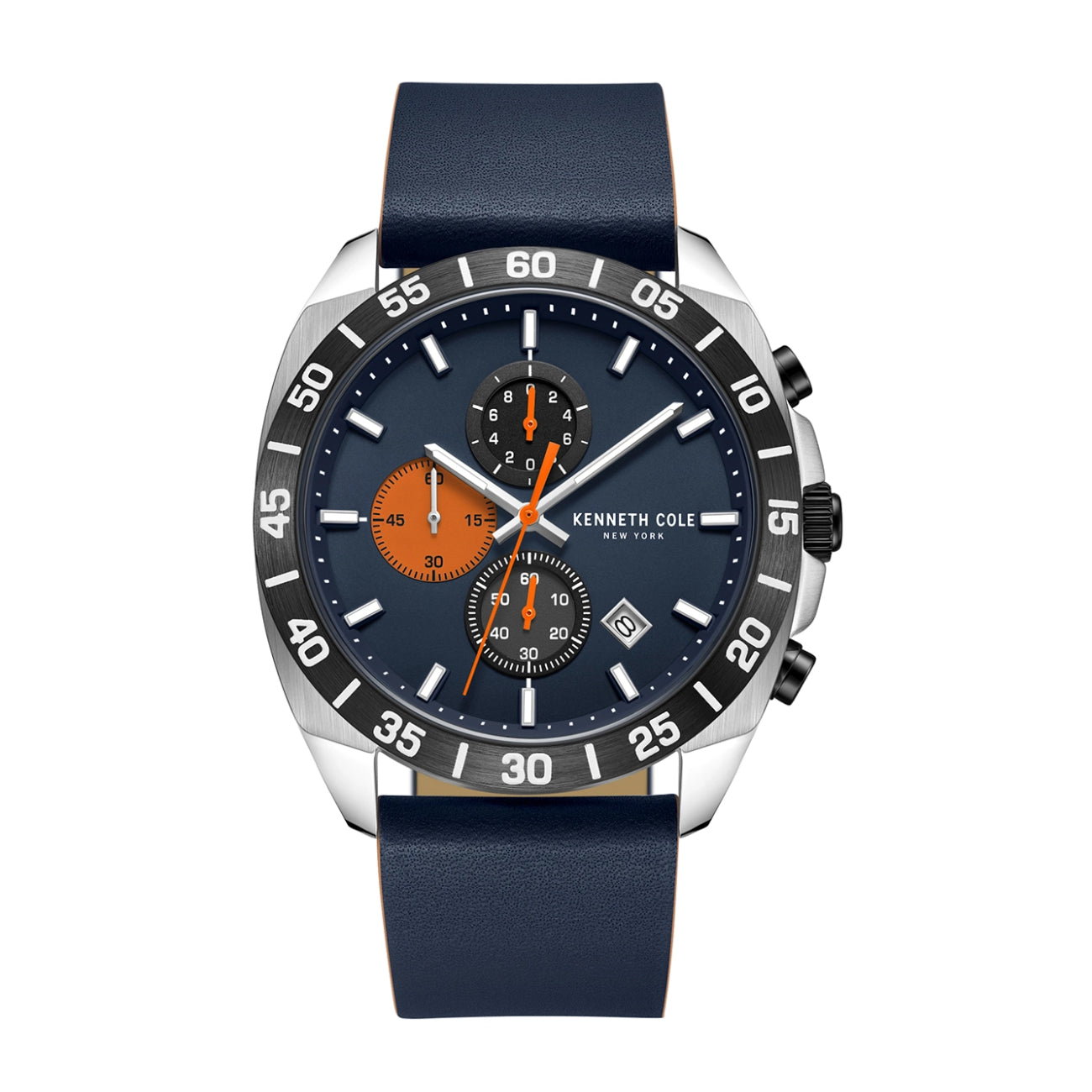 Reloj de cuarzo Kenneth Cole para hombre de 43 mm, color azul