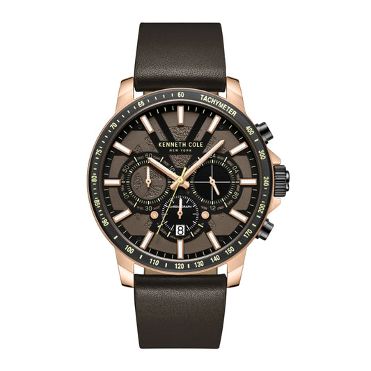 Kenneth Cole Men's 44mm Chronograph Quartz Watch - Brown