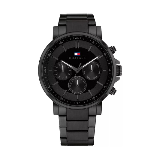 Tommy Hilfiger Men's 43mm Multifunction Bracelet Watch - Black