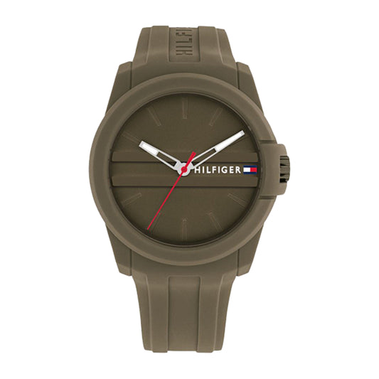 Reloj para hombre Tommy Hilfiger Austin con correa de tres manecillas de 44 mm, color verde