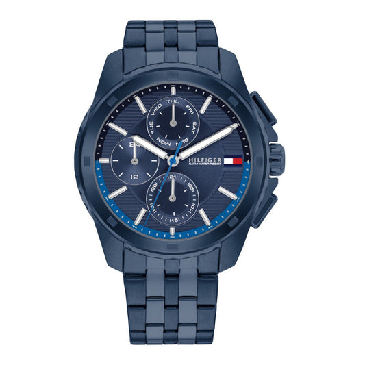 Reloj de pulsera Tommy Hilfiger para hombre de 44 mm, color azul