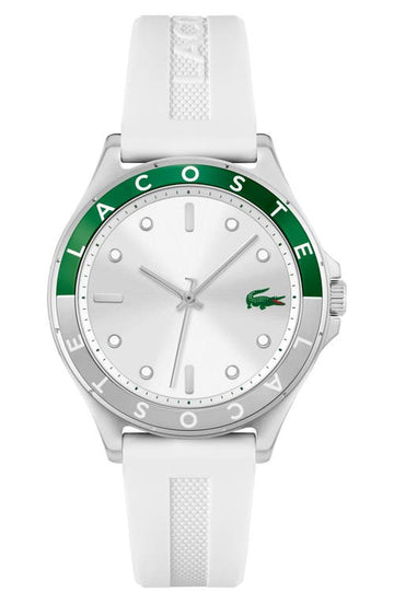Reloj Lacoste Swing para mujer con correa de cuarzo de 38 mm, color blanco