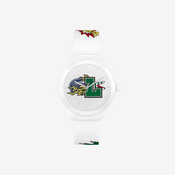 Lacoste Men’s 42mm Neocroc Quartz Strap Watch - White