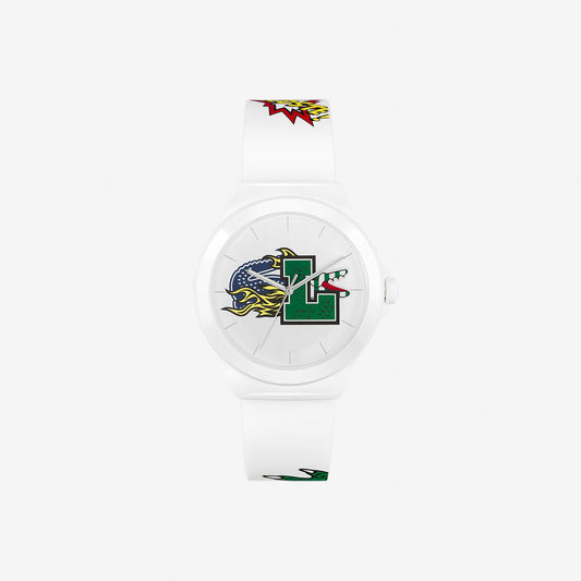 Lacoste Men’s 42mm Neocroc Quartz Strap Watch - White