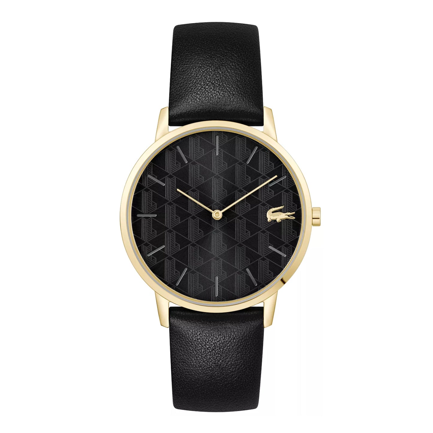 Reloj Lacoste Crocorigin para hombre con correa de 40 mm, color negro