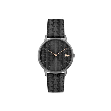 Reloj Lacoste Crocorigin con correa de 40 mm, color negro