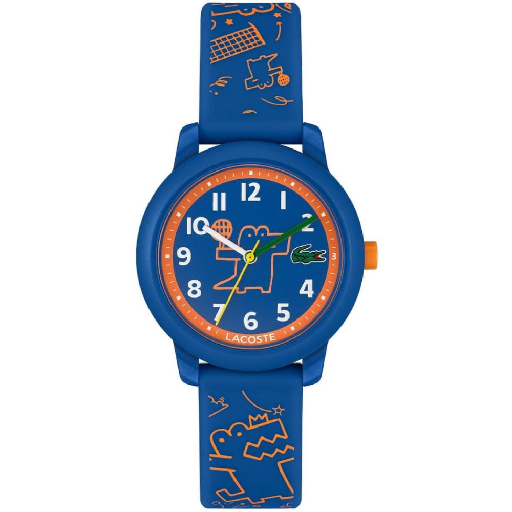 Reloj unisex Lacoste 12.12 para niños con correa de 32 mm, color azul