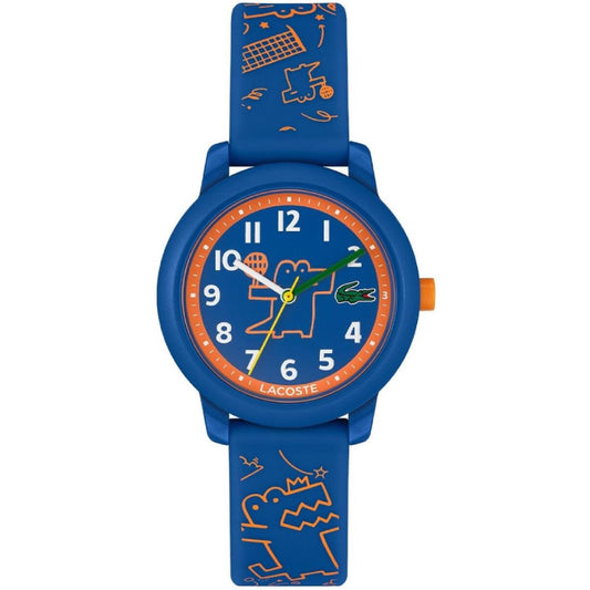 Reloj unisex Lacoste 12.12 para niños con correa de 32 mm, color azul