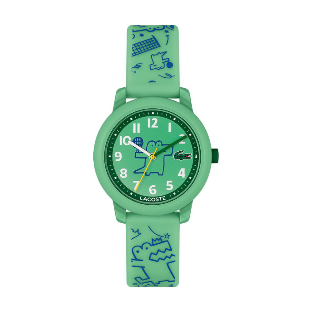 Reloj unisex Lacoste 12.12 para niños, correa de 32 mm, color verde