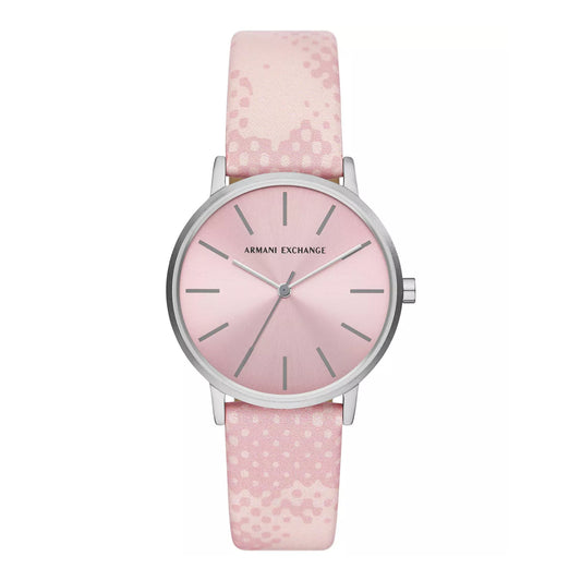 Reloj Armani Exchange para mujer con correa de tres manecillas de 36 mm - Rosa