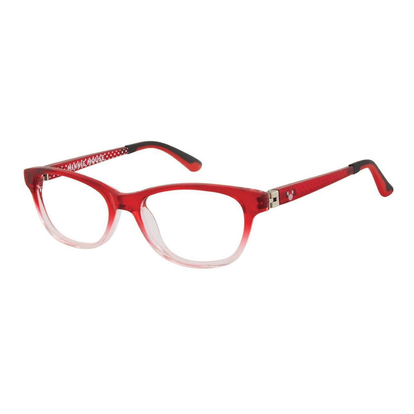 Disney Minnie Mouse Rectangle Eyeglasses, Red Fade