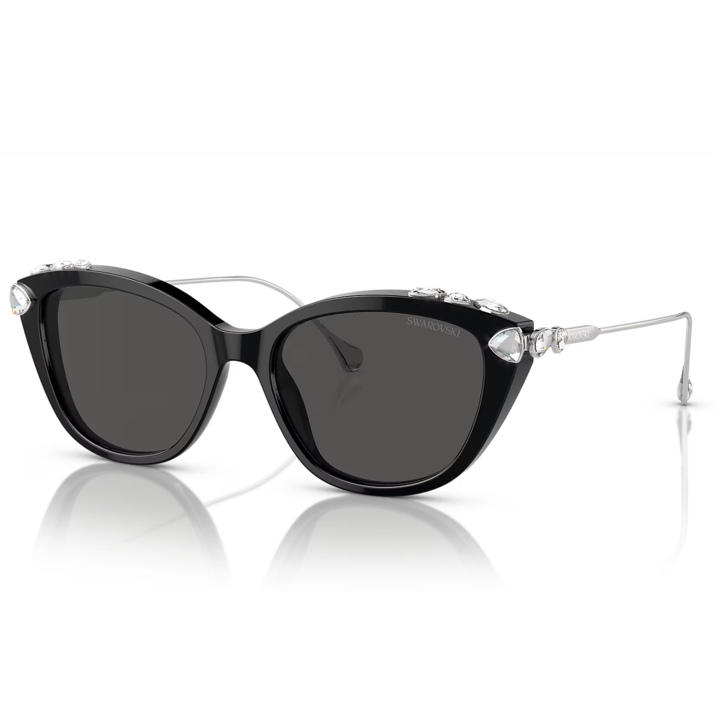 Swarovski Women's SK6010103887 Cat Eye Solid Color Sunglasses