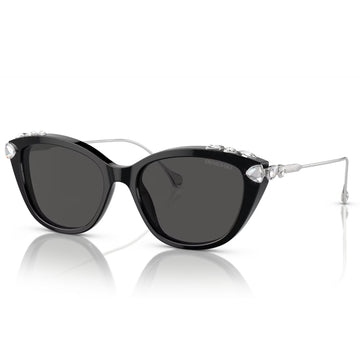 Gafas de sol Swarovski de color liso con forma de ojo de gato para mujer SK6010103887