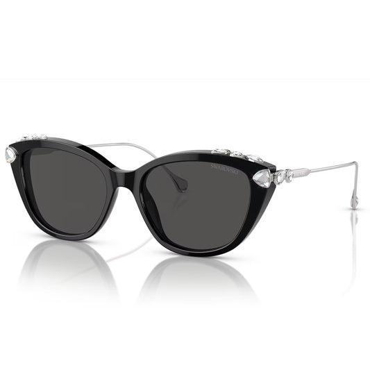 Swarovski Women's SK6010103887 Cat Eye Solid Color Sunglasses