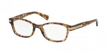 Coach Light Brown Confetti Demo Lens Optical Glasses - Curacao