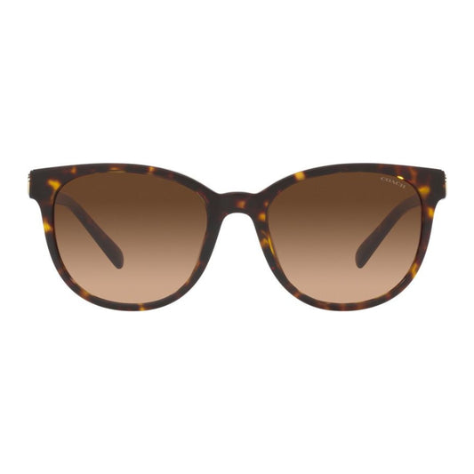Coach Women's Round Sunglasses, Brown Gradient