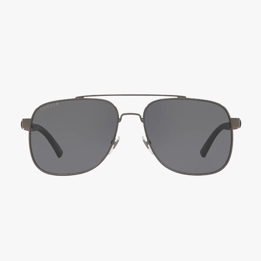Gafas de sol de color liso irregulares GG0422S para hombre de Gucci