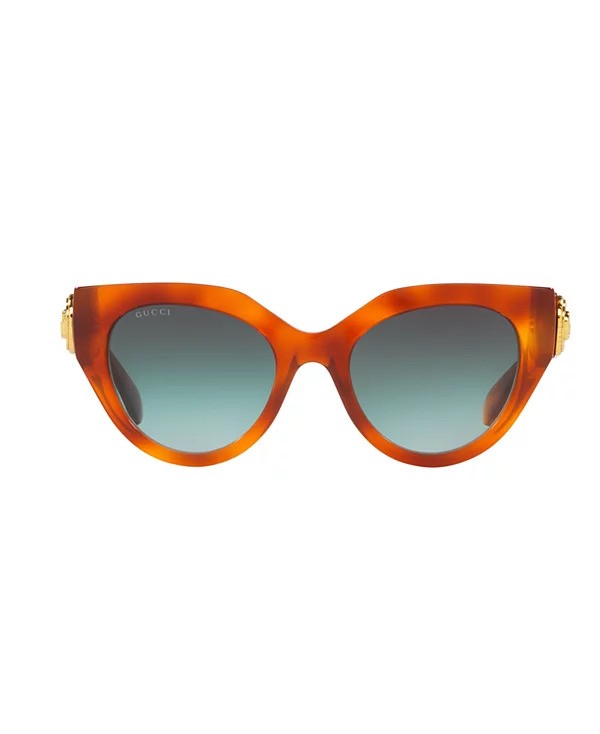 Gucci Cat-eye Frame Sunglasses - Tortoise