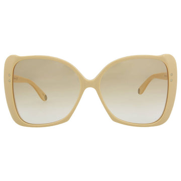 Gucci Core Square/Rectangle Beige Sunglasses