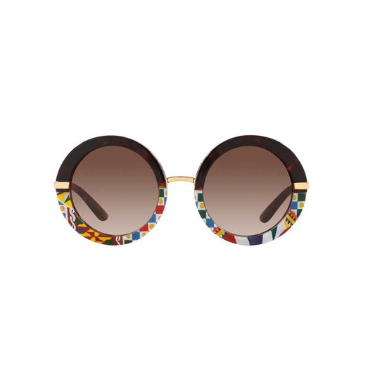 Gafas de sol redondas con degradado DG4393 de Dolce &amp; Gabbana para mujer