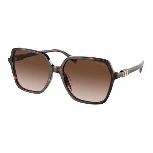 Michael Kors Jasper Women's MK2196U Square Gradient Sunglasses - Dark Tortoise/Brown Gradient