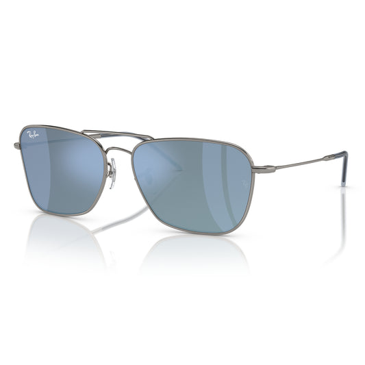Ray-Ban Caravan Reverse Unisex RBR0102S Square Mirrored Sunglasses