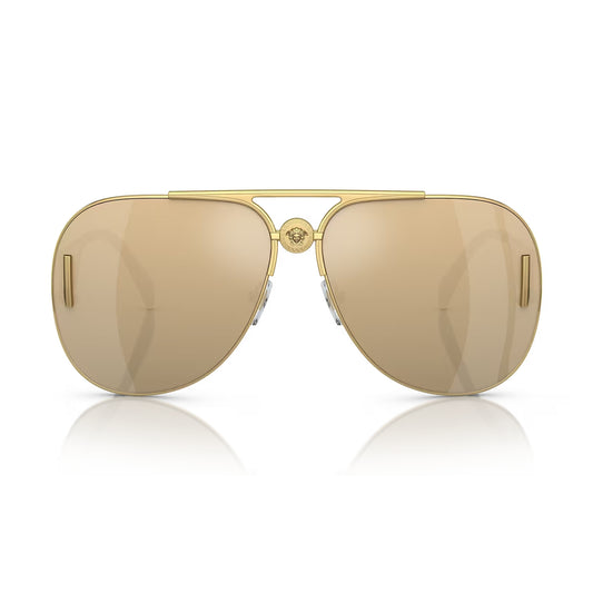 Versace Unisex VE2255 Pilot Mirrored Sunglasses