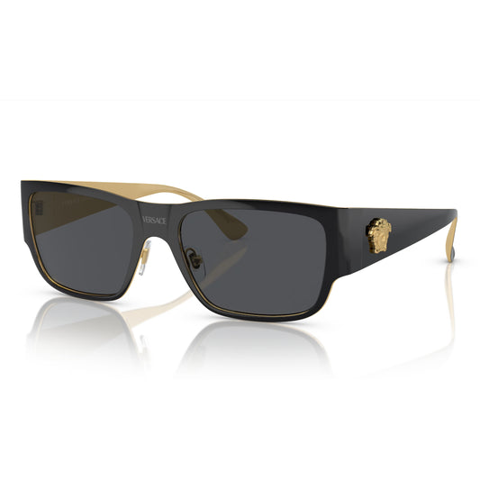 Gafas de sol cuadradas de color liso VE2262 para hombre de Versace