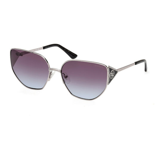 Gafas de sol con forma de ojo de gato de metal con diamantes de imitación Guess para mujer, color azul