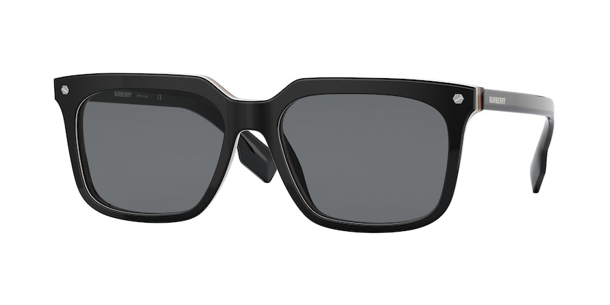 Burberry Carnaby Black - Dark Grey Lens Sunglasses– Curacao
