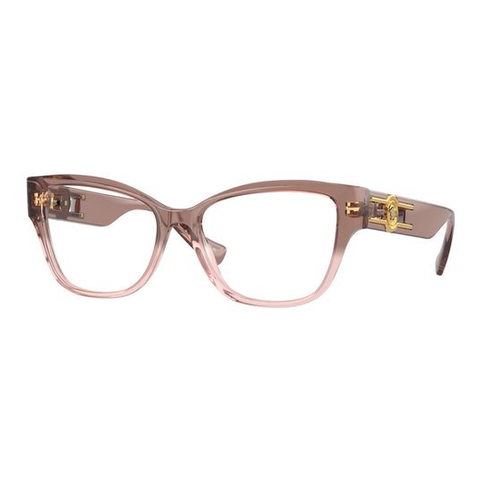 Versace Women's VE3347 Pillow Eyeglasses - Pink Transparent